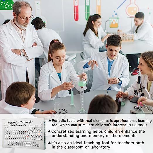 Periodic Table With 83 Kinds Of Real Elements Inside for Boss/Work