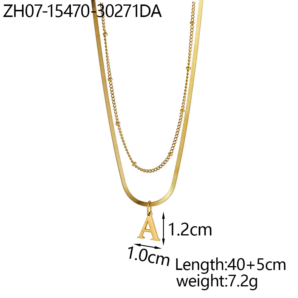 Hip Hop 18K Gold Plated Stainless Steel Flat Snake for Mom