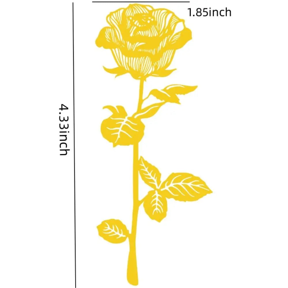 Metal Golden Rose Bookmarks Gift Box