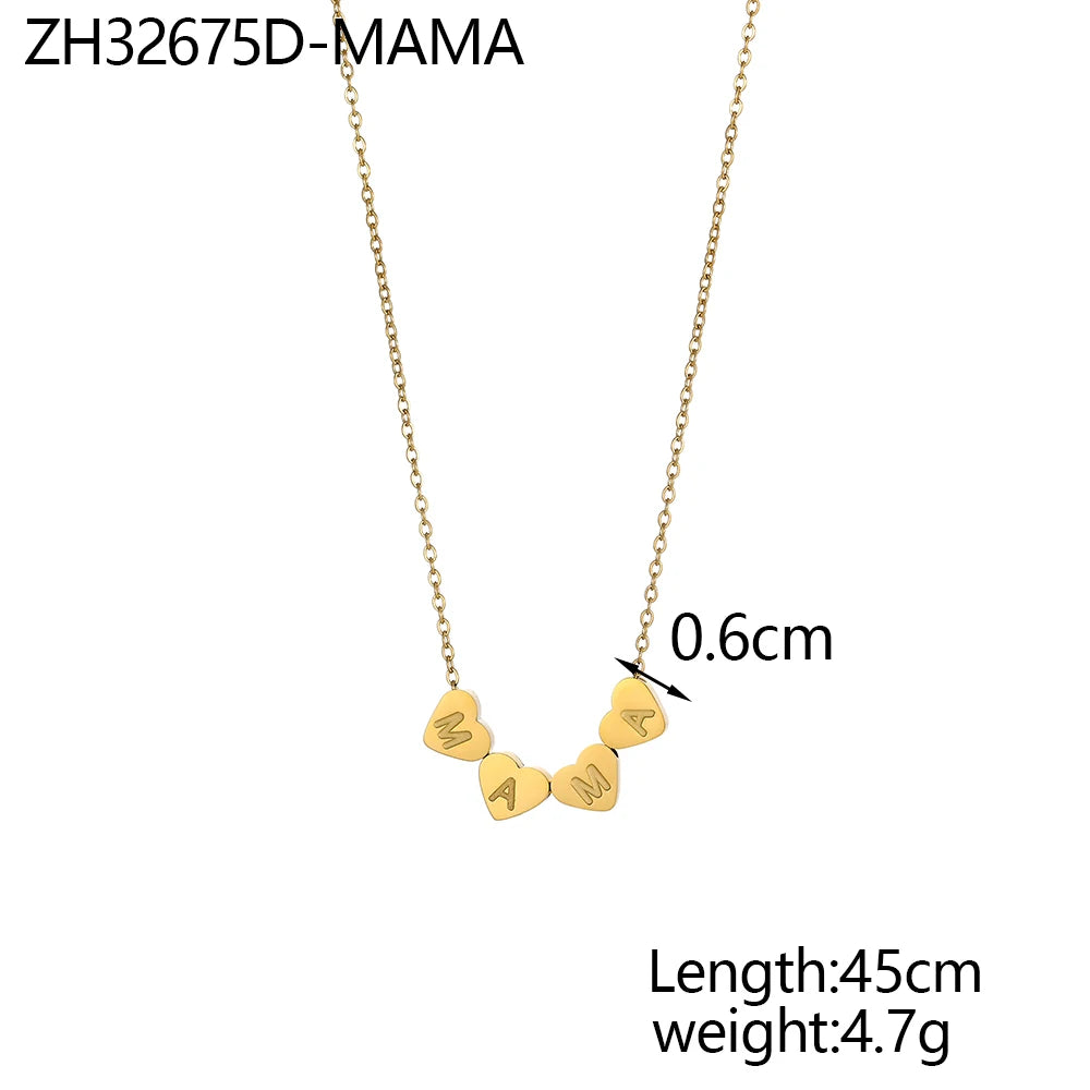 Hip Hop 18K Gold Plated Stainless Steel Flat Snake for Mom