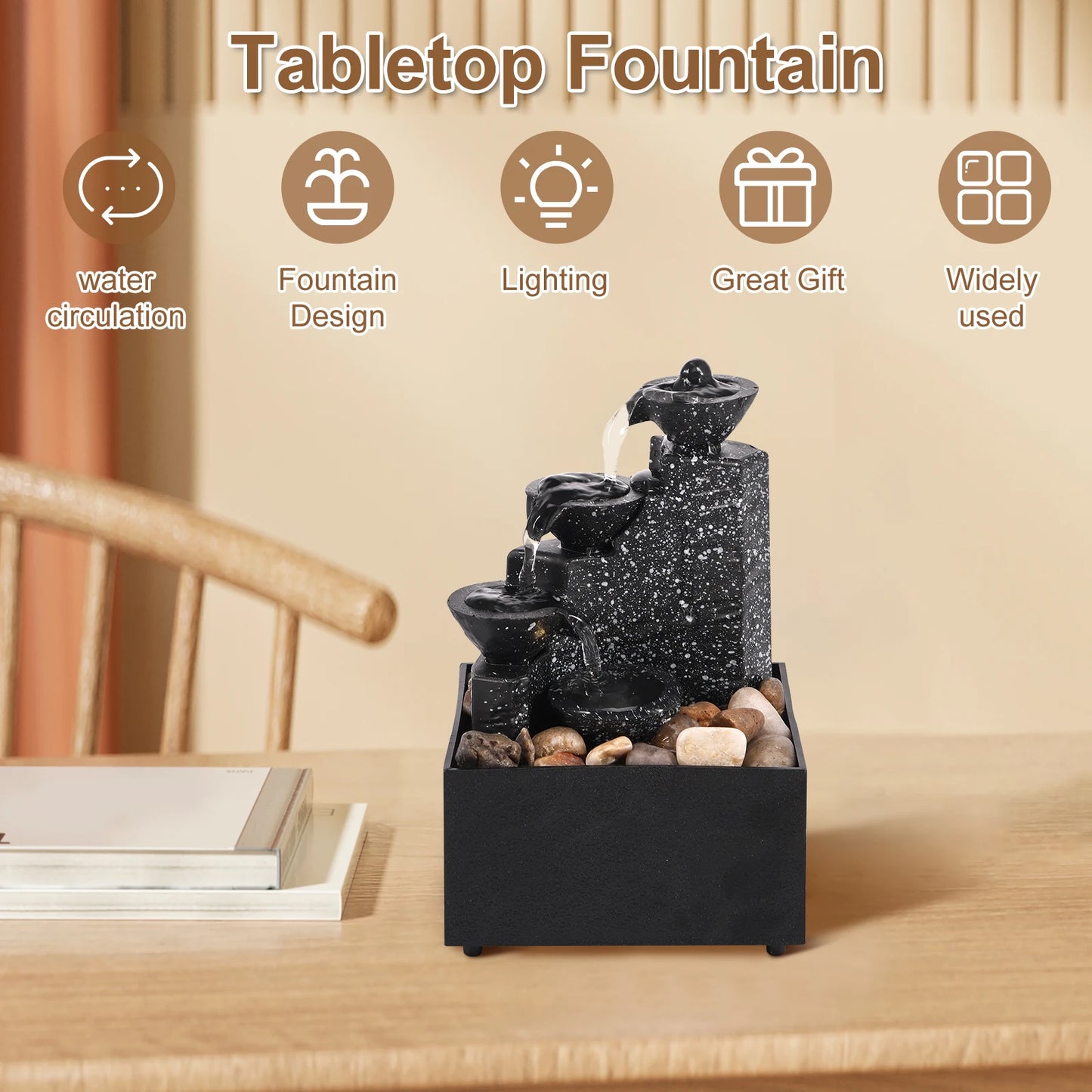 Tabletop Waterfall Home Decor For Boss/work