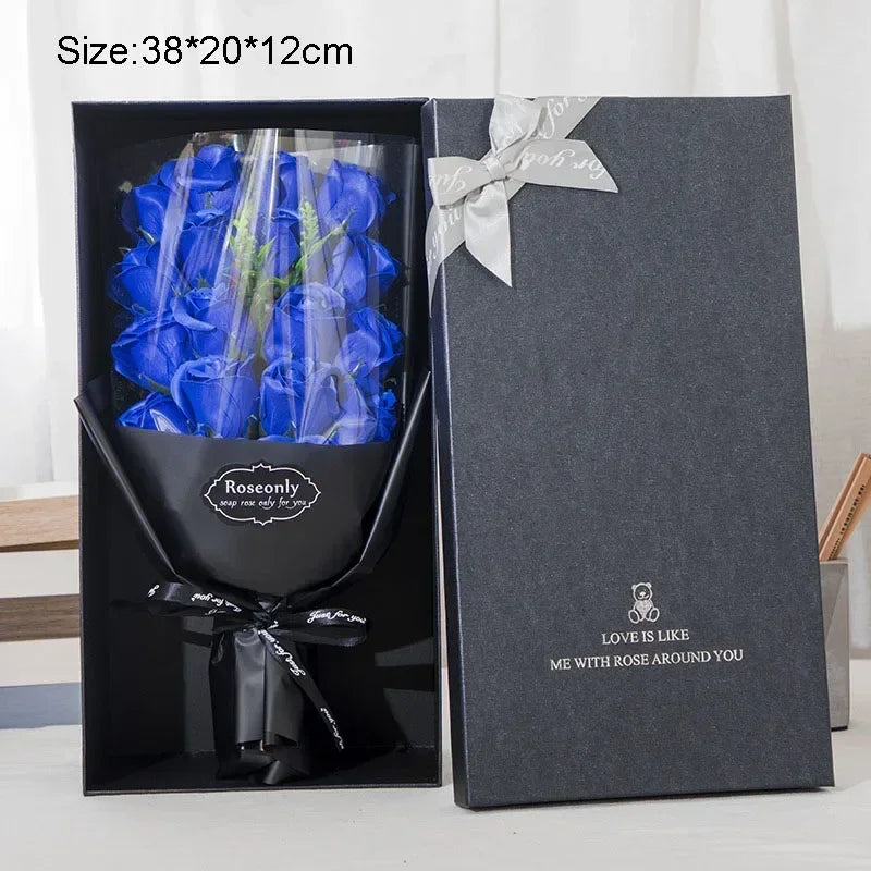 Artificial Soap Flower Rose Gift Box for Mom