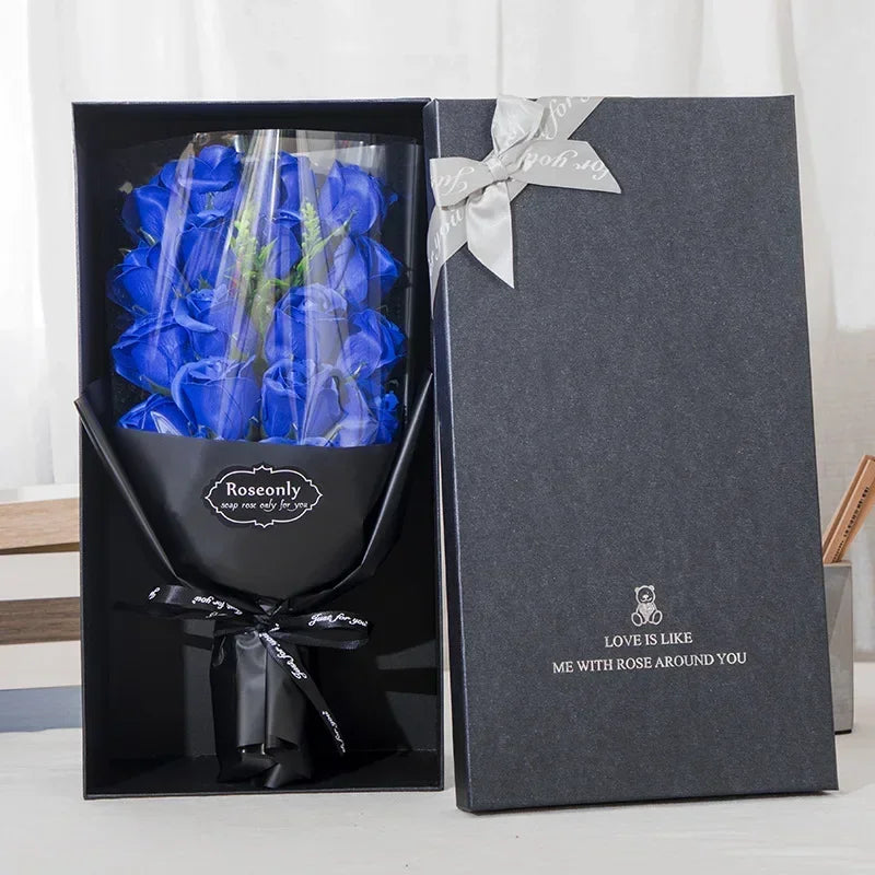 Artificial Soap Flower Rose Gift Box for Mom