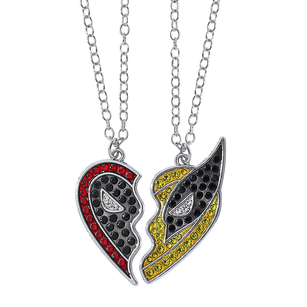 Disney-Stitch Heart Necklace for Lovers